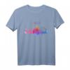London Skyline Wasserfarbe T-Shirt – UK Souvenir Geschenk für England- und Großbritannien-Liebhaber