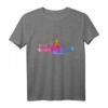 London Skyline Wasserfarbe T-Shirt – UK Souvenir Geschenk für England- und Großbritannien-Liebhaber