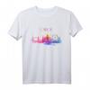 London Skyline Wasserfarbe T-Shirt – UK Souvenir Geschenk für England- und Großbritannien-Liebhaber