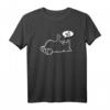 Faule lustige schwarze Katze zeigt Stinkefinger T-Shirt - Sarkastisches Geschenk für Misanthropen & Einzelgänger, perfekt für Weihnachten & Geburtstag