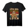 Löten Digga Löten Bier Faultier T-Shirt – Lustiges Biertrinker-Shirt für Männer, perfekt für Partys und Wochenendabenteuer
