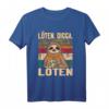 Löten Digga Löten Bier Faultier T-Shirt – Lustiges Biertrinker-Shirt für Männer, perfekt für Partys und Wochenendabenteuer