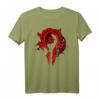 HapPanda T-Shirt mit Logo Horde gesättigt – Hochwertiges, langlebiges Druckshirt für Männer, Geschenkidee für den besonderen Tag