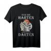 Nur die Harten gehen zum Darten - Witziges Dartspieler T-Shirt für Steel & E-Darts, ideales Geschenk für Dartkollegen & Profis