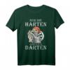 Nur die Harten gehen zum Darten - Witziges Dartspieler T-Shirt für Steel & E-Darts, ideales Geschenk für Dartkollegen & Profis
