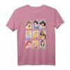 HapPanda Princess Class Of Ever After T-Shirt - Buntes Gruppen-Design, Offiziell Lizenzierte Geburtstagskleidung