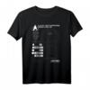 Star Trek Next Generation Enterprise Chart Graphic T-Shirt - Officially Licensed Sci-Fi Fan Merchandise