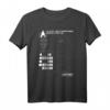 Star Trek Next Generation Enterprise Chart Graphic T-Shirt - Officially Licensed Sci-Fi Fan Merchandise