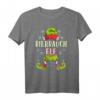Bierbauch Elf Weihnachtsoutfit für Familien – Lustiges Partnerlook T-Shirt mit Elfenhut & Schneeflocken für Weihnachten & Heiligabend