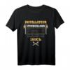 Installateur Stundenlohn T-Shirt – Lustiges Berufsgeschenk für Klempner, Elektriker & Handwerker zu Geburtstag & Weihnachten
