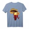 Afrika Giraffe Karte T-Shirt mit Sonnenuntergang - Big Five Safari Design für Damen, Herren & Kinder