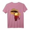 Afrika Giraffe Karte T-Shirt mit Sonnenuntergang - Big Five Safari Design für Damen, Herren & Kinder