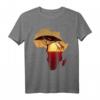 Afrika Giraffe Karte T-Shirt mit Sonnenuntergang - Big Five Safari Design für Damen, Herren & Kinder