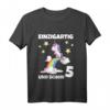Kinder Geburtstagsshirt 5 Jahre Mädchen - Einhorn T-Shirt für den 5. Geburtstag, ideales Geschenk für kleine Geburtstagskinder