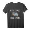Koala Bär T-Shirt mit Spruch »Hektik ist auch keine Lösung« – Lustiges Tiermotiv für Männer, Frauen & Kinder, Geschenkidee für Freunde & Familie