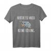 Koala Bär T-Shirt mit Spruch »Hektik ist auch keine Lösung« – Lustiges Tiermotiv für Männer, Frauen & Kinder, Geschenkidee für Freunde & Familie