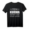 Kurwa Pole Polen Warschau Geschenk T-Shirt – Humorvolles Design mit polnischem Spruch und Flagge, ideales Souvenir und Geschenkidee