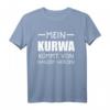 Kurwa Pole Polen Warschau Geschenk T-Shirt – Humorvolles Design mit polnischem Spruch und Flagge, ideales Souvenir und Geschenkidee