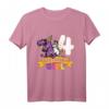 Kinder Dinosaurier Einhorn Geburtstag T-Shirt für Mädchen – Perfekt für 4. Geburtstag, Dino Deko & Dino-Einhorn Motto Party