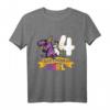 Kinder Dinosaurier Einhorn Geburtstag T-Shirt für Mädchen – Perfekt für 4. Geburtstag, Dino Deko & Dino-Einhorn Motto Party