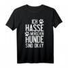 Lustiges HapPanda T-Shirt mit sarkastischem Spruch für Hunde- und Menschenhasser – Humorvolles Statement für Damen und Herren