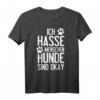 Lustiges HapPanda T-Shirt mit sarkastischem Spruch für Hunde- und Menschenhasser – Humorvolles Statement für Damen und Herren