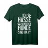 Lustiges HapPanda T-Shirt mit sarkastischem Spruch für Hunde- und Menschenhasser – Humorvolles Statement für Damen und Herren