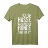 Lustiges HapPanda T-Shirt mit sarkastischem Spruch für Hunde- und Menschenhasser – Humorvolles Statement für Damen und Herren