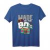 80er Jahre Made In The 80s T-Shirt für Mottopartys, Retro Kostüm & Partydekoration