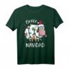 Vlies Feliz Navidad lustiges niedliches Schaf-Weihnachtst-Shirt – Perfekt für festliche Partys, Weihnachtsdekoration und Geschenke