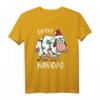 Vlies Feliz Navidad lustiges niedliches Schaf-Weihnachtst-Shirt – Perfekt für festliche Partys, Weihnachtsdekoration und Geschenke