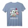 Vlies Feliz Navidad lustiges niedliches Schaf-Weihnachtst-Shirt – Perfekt für festliche Partys, Weihnachtsdekoration und Geschenke