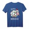 Vlies Feliz Navidad lustiges niedliches Schaf-Weihnachtst-Shirt – Perfekt für festliche Partys, Weihnachtsdekoration und Geschenke