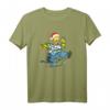 The Simpsons Homer und Snowball Tangle Holiday T-Shirt – Lustiges Geschenk für Simpsons Fans zu Feiertagen