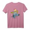 The Simpsons Homer und Snowball Tangle Holiday T-Shirt – Lustiges Geschenk für Simpsons Fans zu Feiertagen