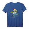 The Simpsons Homer und Snowball Tangle Holiday T-Shirt – Lustiges Geschenk für Simpsons Fans zu Feiertagen