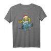 The Simpsons Homer und Snowball Tangle Holiday T-Shirt – Lustiges Geschenk für Simpsons Fans zu Feiertagen