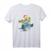 The Simpsons Homer und Snowball Tangle Holiday T-Shirt – Lustiges Geschenk für Simpsons Fans zu Feiertagen