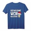 Pfälzer Weihnachten Geschenk - Lustiges Dialekt Schorle T-Shirt mit Weihnachtsmütze für Wein- und Heimatliebhaber