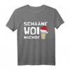 Pfälzer Weihnachten Geschenk - Lustiges Dialekt Schorle T-Shirt mit Weihnachtsmütze für Wein- und Heimatliebhaber
