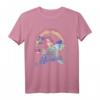 HapPanda Little Mermaid Pastel Rainbow Retro T-Shirt - Offiziell Lizenziertes Geburtstagsshirt für Meerjungfrauen-Fans