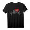 Frankfurt Skyline Herzschlag Fan T-Shirt – Ich Liebe Frankfurt Am Main, Skyline & Sehenswürdigkeiten für stolze Frankfurter