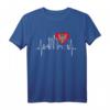 Frankfurt Skyline Herzschlag Fan T-Shirt – Ich Liebe Frankfurt Am Main, Skyline & Sehenswürdigkeiten für stolze Frankfurter