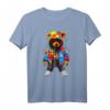 Hip Hop Bär Bunter Teddybär mit Kapuze T-Shirt – Trendiges Streetwear-Design mit buntem Grafikmotiv
