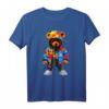 Hip Hop Bär Bunter Teddybär mit Kapuze T-Shirt – Trendiges Streetwear-Design mit buntem Grafikmotiv