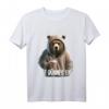 Guten Morgen! Dünnes Eis, Bär & Kaffee T-Shirt für Morgenmuffel & Bürohelden – Lustiges Geschenk für Kaffee- und Humorliebhaber