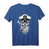Kapitän Totenkopf Bart Segler Navigator Boot T-Shirt – Witziges Männeroutfit für Bootsfahrer, Kapitäne & Abenteuerfans