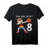 Kinder 8. Geburtstag Basketball Deutschland T-Shirt – Perfektes Geschenk für Jungen zum 8. Geburtstag, Schule & Kindergarten