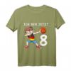 Kinder 8. Geburtstag Basketball Deutschland T-Shirt – Perfektes Geschenk für Jungen zum 8. Geburtstag, Schule & Kindergarten
