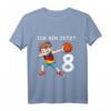 Kinder 8. Geburtstag Basketball Deutschland T-Shirt – Perfektes Geschenk für Jungen zum 8. Geburtstag, Schule & Kindergarten